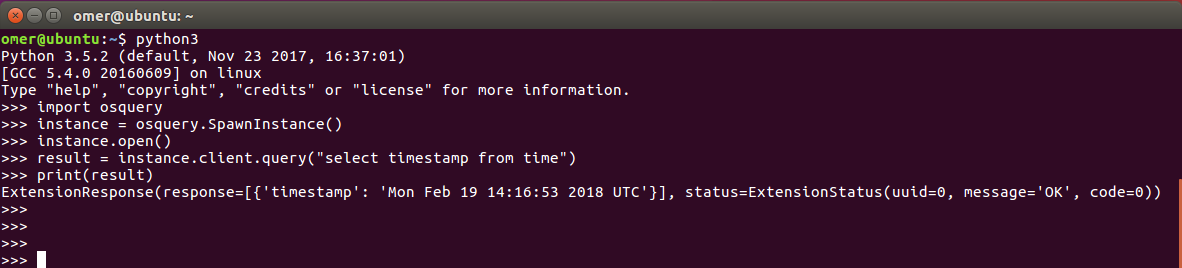 osquery Python Kullanımı